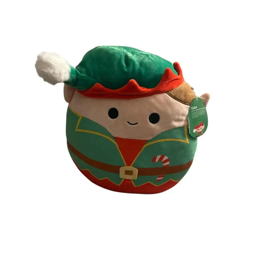 Squishmallows Elliot the Elf 12 Christmas‎ Plush 2022 Holiday Exclusive NWT